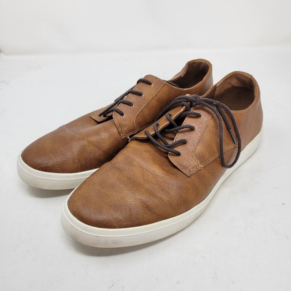 Aldo Shoes Mens 8 Sneakers Casual Minimalist Casual Lace Up Oxford Brown Adult